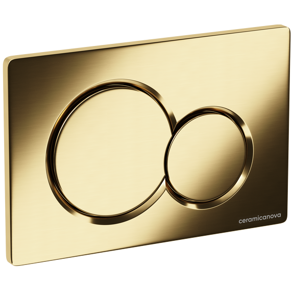 Кнопка смыва Ceramicanova Balance Sphere CN12-003BG, брашированное золото - фото 2