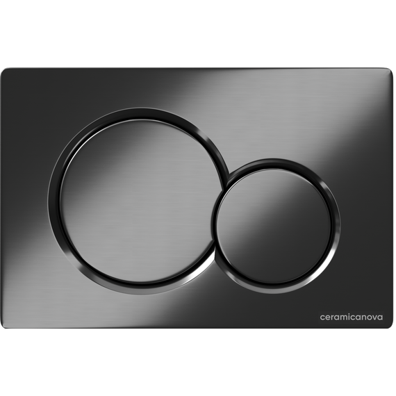 Кнопка смыва Ceramicanova Balance Sphere CN12-003GG, вороненая сталь - фото 