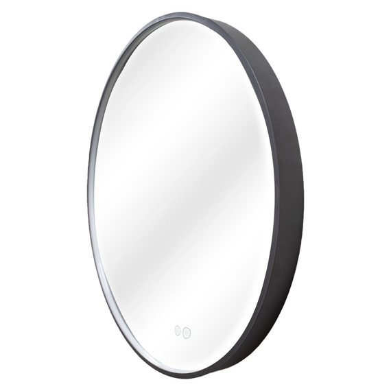 Зеркало Azario Димион 70 см АZ-LED010825 (подсветка, подогрев и сенсорный выключатель) серый матовый - фото 2