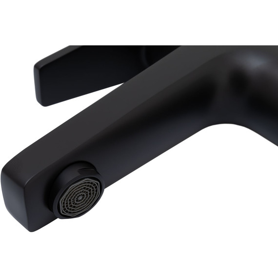 Смеситель для раковины Allen Brau Eclipse 5.E1001-31 (с донным клапаном) чёрный матовый - фото 2