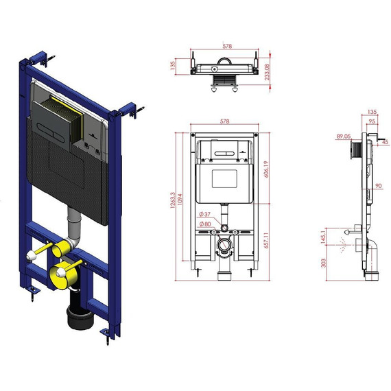 Инсталляция для унитаза Allen Brau Project Color 9.1PR10.20 - фото 18