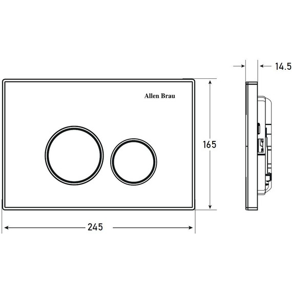 Кнопка смыва Allen Brau Priority 9.20001.BN, никель/хром - фото 4
