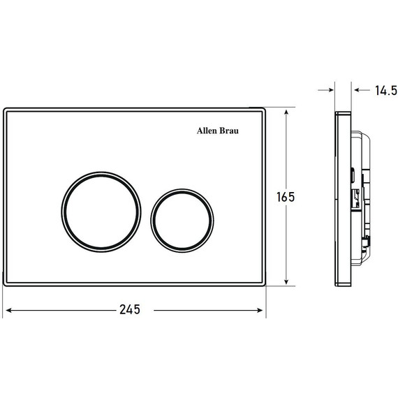 Кнопка смыва Allen Brau Priority 9.20001.MG, сатин - фото 4