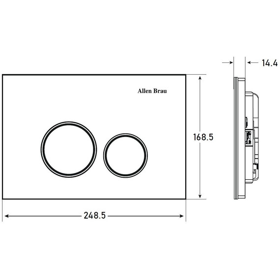 Кнопка смыва Allen Brau Priority 9.20005.20, белый - фото 5