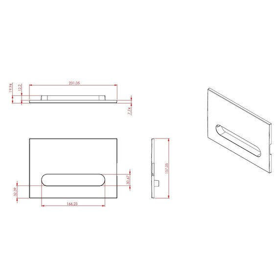 Кнопка смыва Allen Brau Project Color 9.2PR01.MG, хром матовый - фото 5