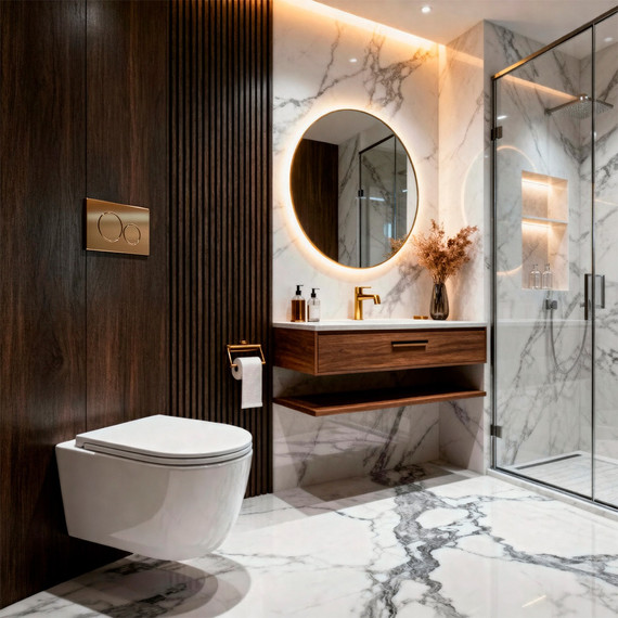 Унитаз подвесной безободковый Azario Nata AZ-5102T-WHT с тонким быстросъемным сиденьем микролифт (Система смыва торнадо) - фото 12