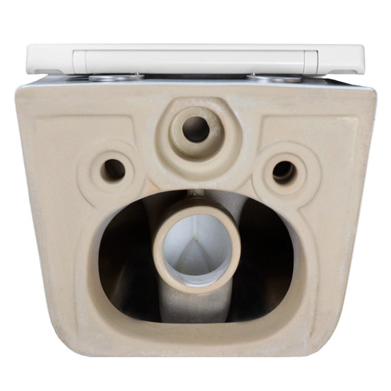 Унитаз подвесной безободковый Azario Nata AZ-5102T-WHT с тонким быстросъемным сиденьем микролифт (Система смыва торнадо) - фото 11