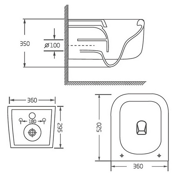 Унитаз подвесной безободковый Azario Vater AZ-5104T-WHT с тонким быстросъемным сиденьем микролифт (Система смыва торнадо) - фото 12