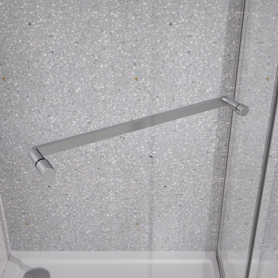 Душевое ограждение Azario Monako 100x100 см AZ-L47-100-MB-CL, чёрный матовый/прозрачное - фото 7