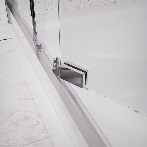 Душевое ограждение Azario Monako 100x100 см AZ-L47-100-MGR-CL, графит матовый/прозрачное - фото 4