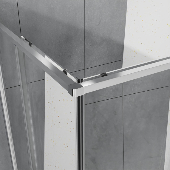 Душевое ограждение Azario SHANGHAI 100x100 см AZ-R43-100-MB-CL, чёрный матовый/прозрачное - фото 5