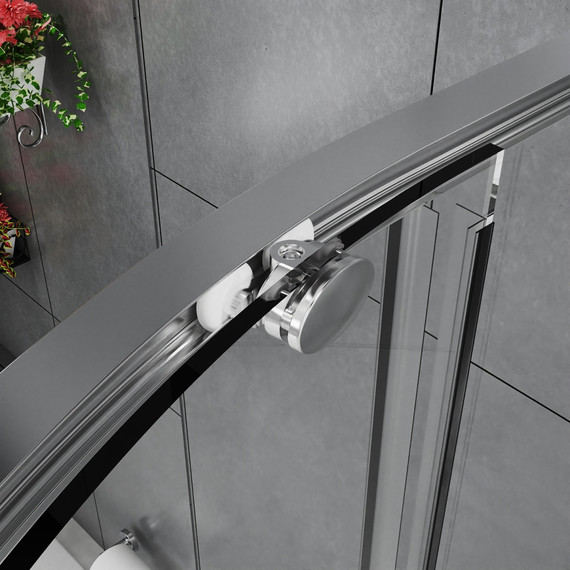 Душевое ограждение Azario SHANGHAI 100x100 см AZ-R43-100-MGR-CL, графит матовый/прозрачное - фото 5