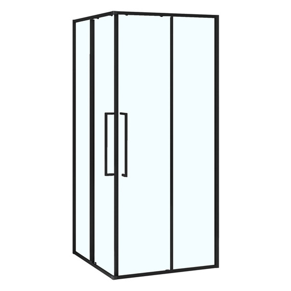 Душевое ограждение Azario SHANGHAI 90x90 см AZ-R43-90-MB-CL, чёрный матовый/прозрачное - фото 