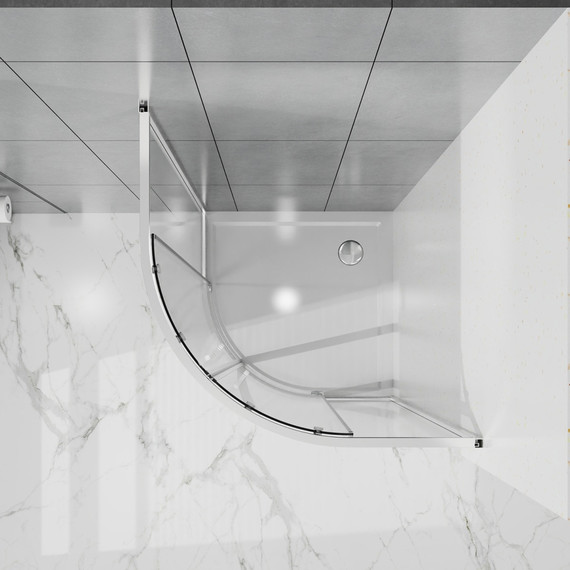 Душевое ограждение Azario SHANGHAI 90x90 см AZ-S43-90-MB-CL, чёрный матовый/прозрачное - фото 3