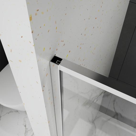 Душевая дверь Azario SHANGHAI 120 см AZ-Y43-120-MB-CL, чёрный матовый/прозрачное - фото 2