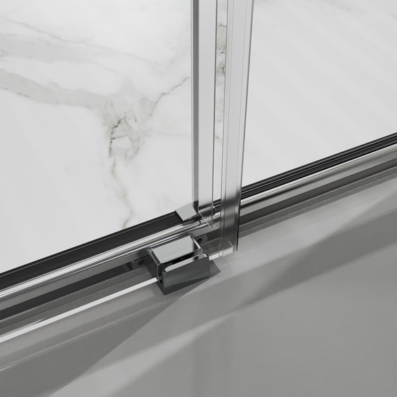 Душевая дверь Azario SHANGHAI 120 см AZ-Y43-120-MB-CL, чёрный матовый/прозрачное - фото 3