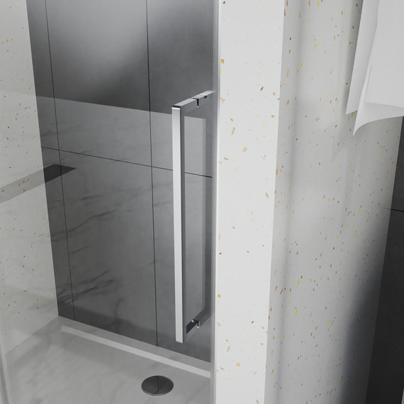 Душевая дверь Azario SHANGHAI 120 см AZ-Y43-120-MGR-CL, графит матовый/прозрачное - фото 6