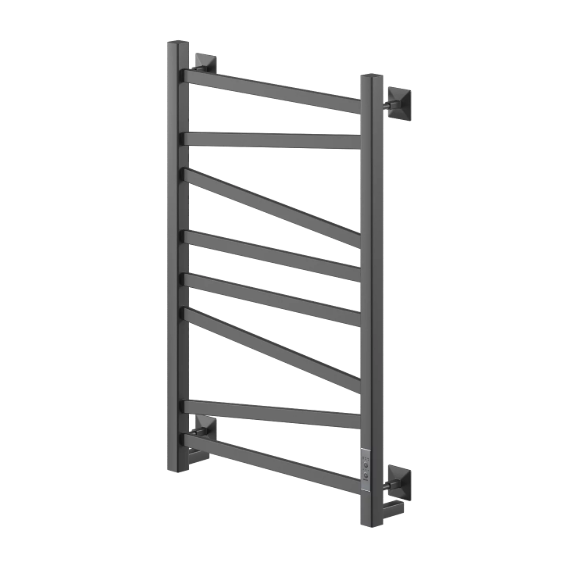 Полотенцесушитель электрический Veconi Barro-C П8 500x800 мм B8050B-C, чёрный - фото 
