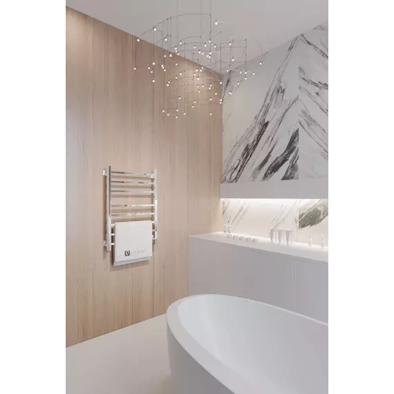 Полотенцесушитель электрический Veconi Barro-B П8 500x800 мм B8050CH-B - фото 4