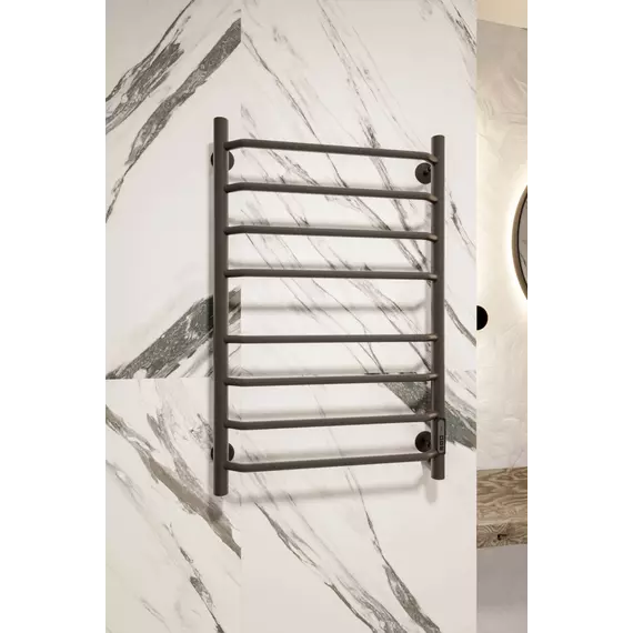 Полотенцесушитель электрический Veconi Cantu-A П8 500x800 мм C8050B-A, чёрный - фото 2