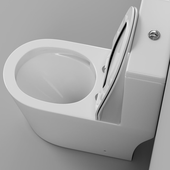 Унитаз-моноблок безободковый Grossman Classic GR-4487SQ с тонкой крышкой микролифт (система смыва Торнадо) - фото 11