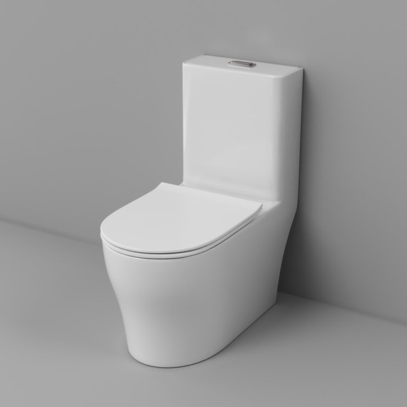 Унитаз-моноблок безободковый Grossman Classic GR-4488SQ с тонкой крышкой микролифт (система смыва Торнадо) - фото 7