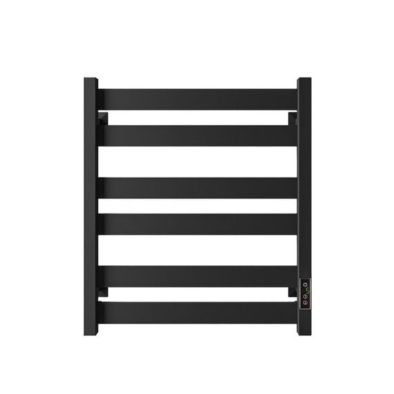 Полотенцесушитель электрический Veconi Piatto П6 500x600 мм P6050B, чёрный - фото 2