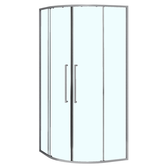 Душевое ограждение Azario SHANGHAI 100x100 см AZ-S43-100-MGR-CL, графит матовый/прозрачное - фото 