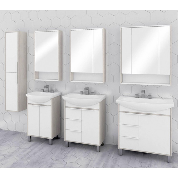 Тумба напольная с раковиной Акватон Рико 65 см 1A2133K1RIB90, белый/ясень - фото, картинка 6 Тумба напольная с раковиной Акватон Рико 65 см 1A2133K1RIB90, белый/ясень - фото 6