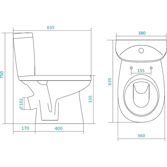 Унитаз-компакт Santek Анимо 1.WH30.2.137 с крышкой микролифт - фото 3