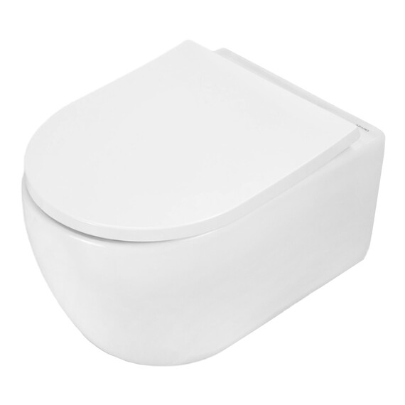 Унитаз подвесной безободковый Azario Rime AZ-1683WHD с быстросъемным сиденьем микролифт (система смыва Торнадо) - фото 2