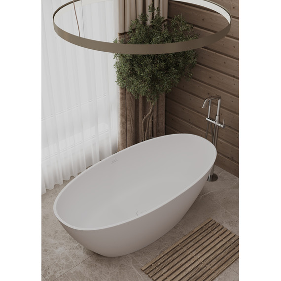 Ванна отдельностоящая Allen Brau Solid Stone Krion Oval 170x80 2.35003.21 - фото 10