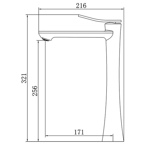Смеситель для раковины высокий Azario Escaro AZ-K9074 - фото 2