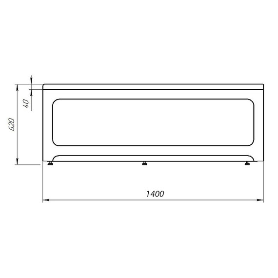 Панель фронтальная Azario Bella 140 см AV.0020140F - фото 2