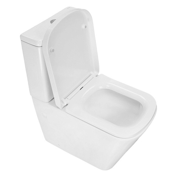 Унитаз-компакт безободковый Azario Terra AZ-1373AT с быстросъемным сиденьем микролифт (система смыва Торнадо) - фото 4