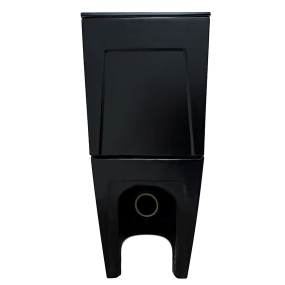 Унитаз-компакт безободковый Azario Cobalt-Black AZ-6089A-MB с быстросъемным сиденьем микролифт (система смыва Торнадо) чёрный матовый - фото 9