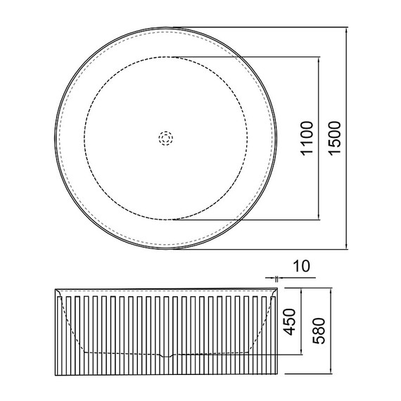 Ванна отдельностоящая Azario Gamma 150х150 см AZ-6707 - фото 10
