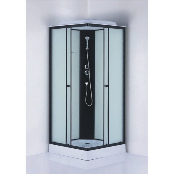 Душевая кабина Loranto 90х90 см CS-992EBTM/W-90, чёрный/матовое - фото 2