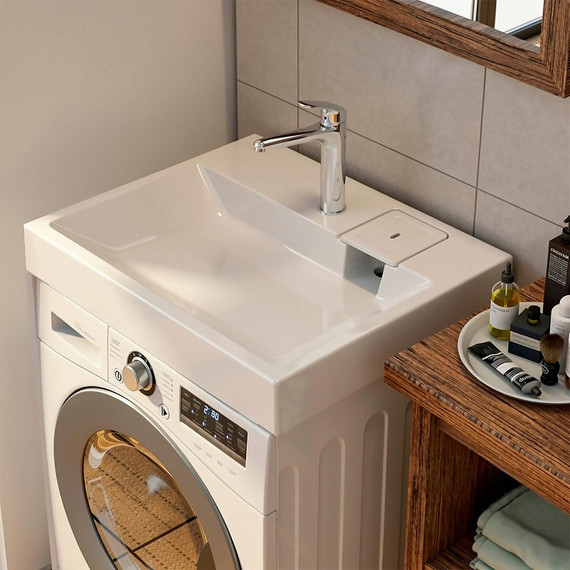Раковина над стиральной машиной Azario SHARP NEW 60 см CS00105718 - фото 6