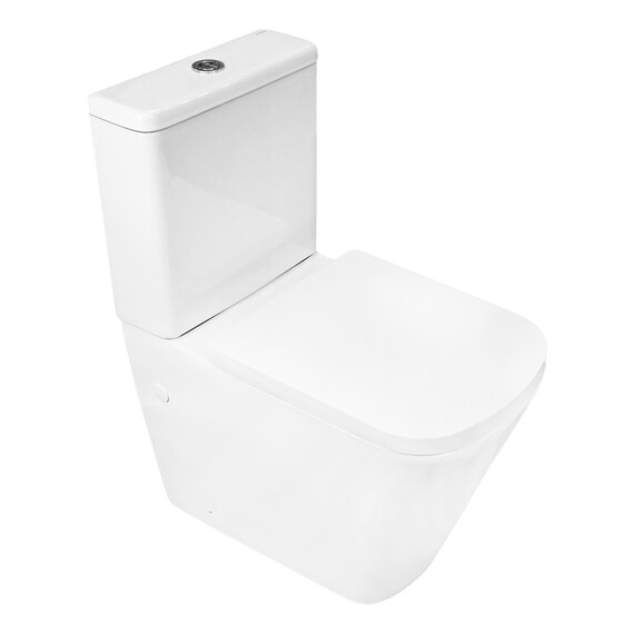 Унитаз-компакт безободковый Azario Terra AZ-1373AT с быстросъемным сиденьем микролифт (система смыва Торнадо) - фото 5