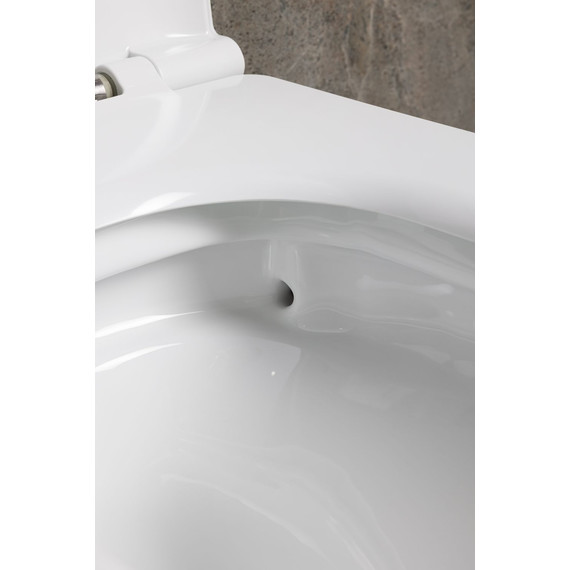 Унитаз подвесной безободковый Allen Brau Liberty 3 Tornado 4.33011.20 с тонкой крышкой микролифт (система смыва Торнадо) - фото 13