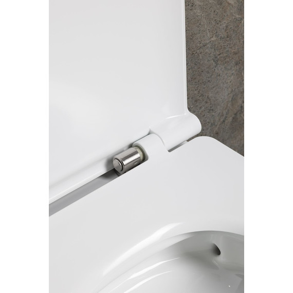 Унитаз подвесной безободковый Allen Brau Liberty 3 Tornado 4.33011.20 с тонкой крышкой микролифт (система смыва Торнадо) - фото 15