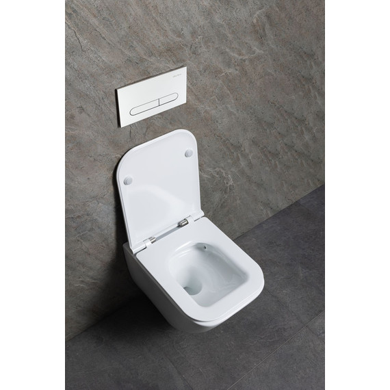 Унитаз подвесной безободковый Allen Brau Liberty 3 Tornado 4.33011.20 с тонкой крышкой микролифт (система смыва Торнадо) - фото 17