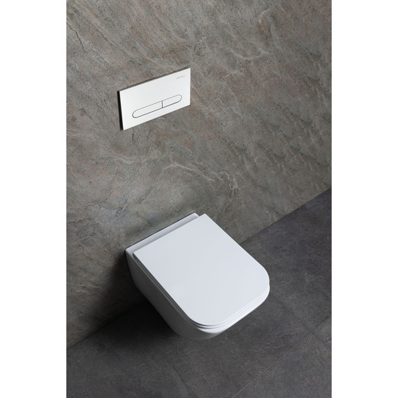 Унитаз подвесной безободковый Allen Brau Liberty 3 Tornado 4.33011.20 с тонкой крышкой микролифт (система смыва Торнадо) - фото 23