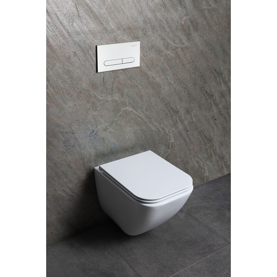 Унитаз подвесной безободковый Allen Brau Liberty 3 Tornado 4.33011.20 с тонкой крышкой микролифт (система смыва Торнадо) - фото 24