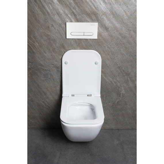 Унитаз подвесной безободковый Allen Brau Liberty 3 Tornado 4.33011.20 с тонкой крышкой микролифт (система смыва Торнадо) - фото 20