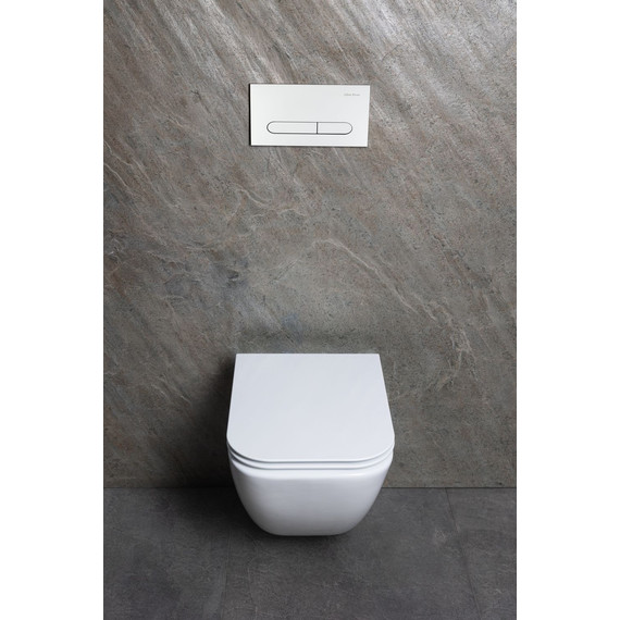 Унитаз подвесной безободковый Allen Brau Liberty 3 Tornado 4.33011.20 с тонкой крышкой микролифт (система смыва Торнадо) - фото 22