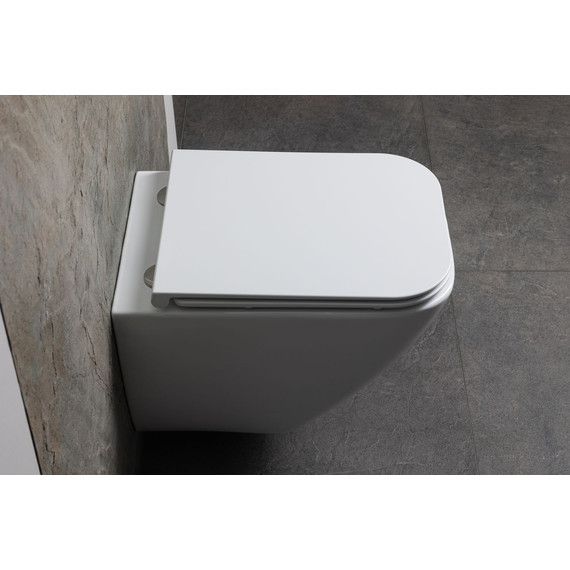 Унитаз подвесной безободковый Allen Brau Liberty 3 Tornado 4.33011.20 с тонкой крышкой микролифт (система смыва Торнадо) - фото 21