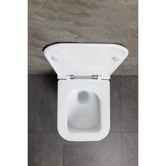 Унитаз подвесной безободковый Allen Brau Liberty 3 Tornado 4.33011.20 с тонкой крышкой микролифт (система смыва Торнадо) - фото 18