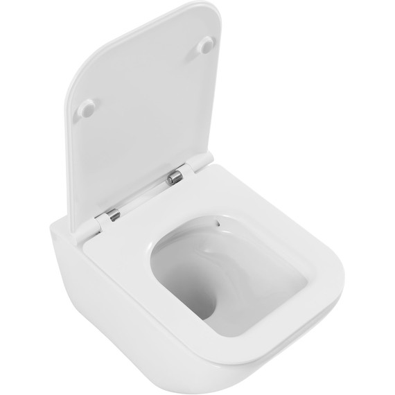 Унитаз подвесной безободковый Allen Brau Liberty 3 Tornado 4.33011.20 с тонкой крышкой микролифт (система смыва Торнадо) - фото 6